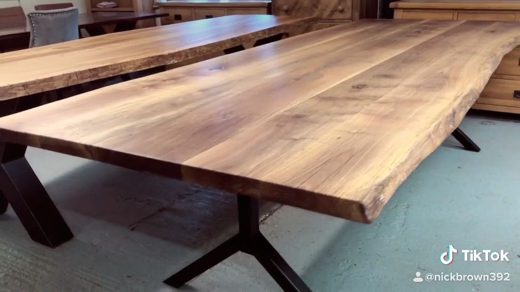 Walnut dining table in our showroom - Walnut dining table in our showroom -   17 diy Table top ideas