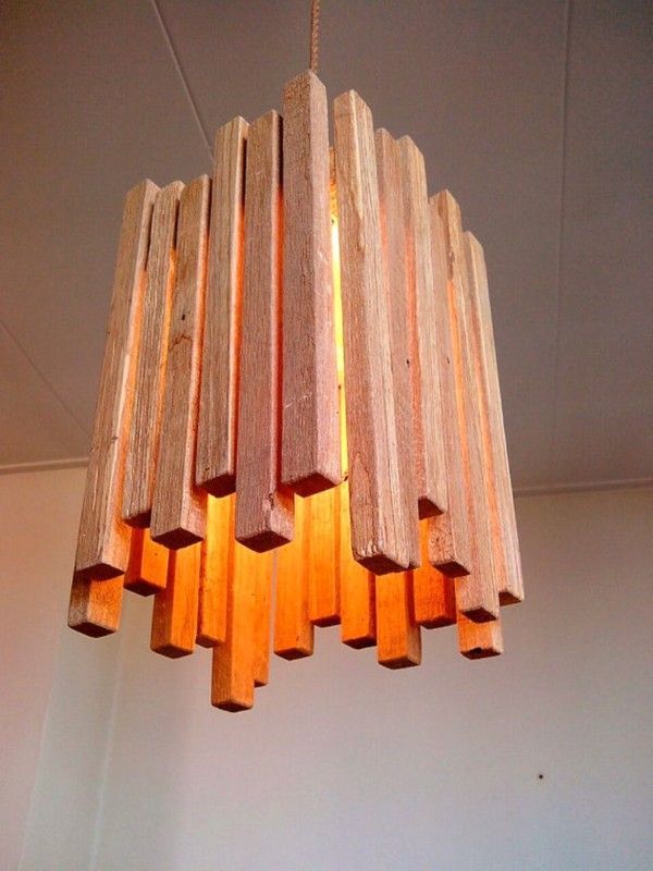 54 Beautiful DIY Wood Lamps And Chandeliers That Will Light Up Your Home - 54 Beautiful DIY Wood Lamps And Chandeliers That Will Light Up Your Home -   17 diy Wood light ideas
