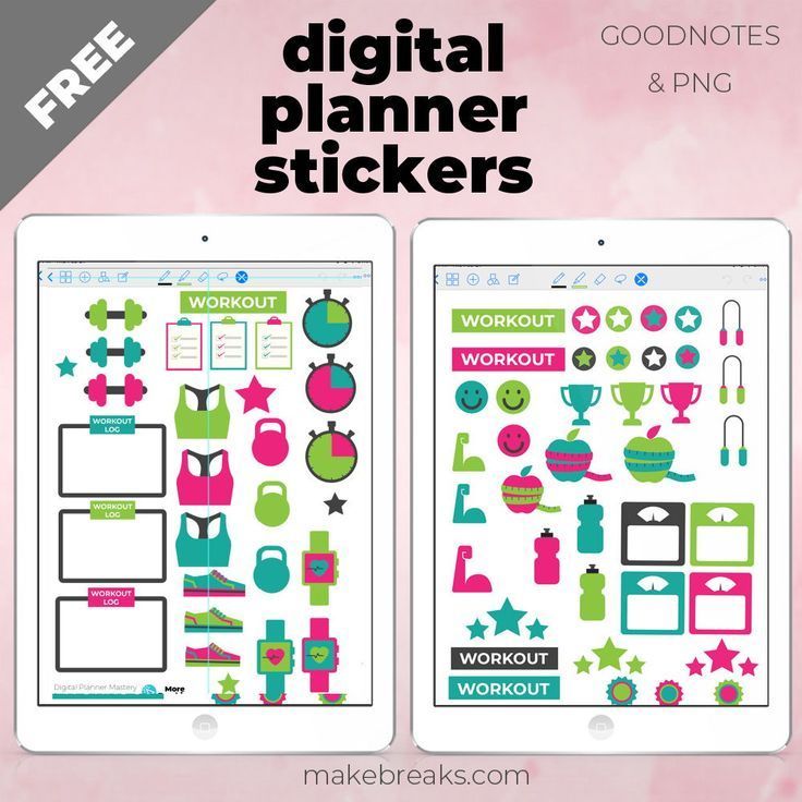 Free Digital Planner Stickers - Fitness and Workout - Make Breaks - Free Digital Planner Stickers - Fitness and Workout - Make Breaks -   17 fitness Journal digital ideas