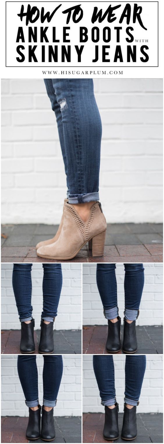 Sugarplum Style Tip | How to Wear Ankle Boots with Skinny Jeans | hi Sugarplum! - Sugarplum Style Tip | How to Wear Ankle Boots with Skinny Jeans | hi Sugarplum! -   17 style Jeans with ankle boots ideas