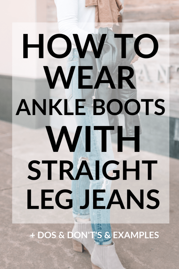 How to Wear Ankle Boots With Straight Leg Jeans - Straight A Style - How to Wear Ankle Boots With Straight Leg Jeans - Straight A Style -   17 style Jeans with ankle boots ideas