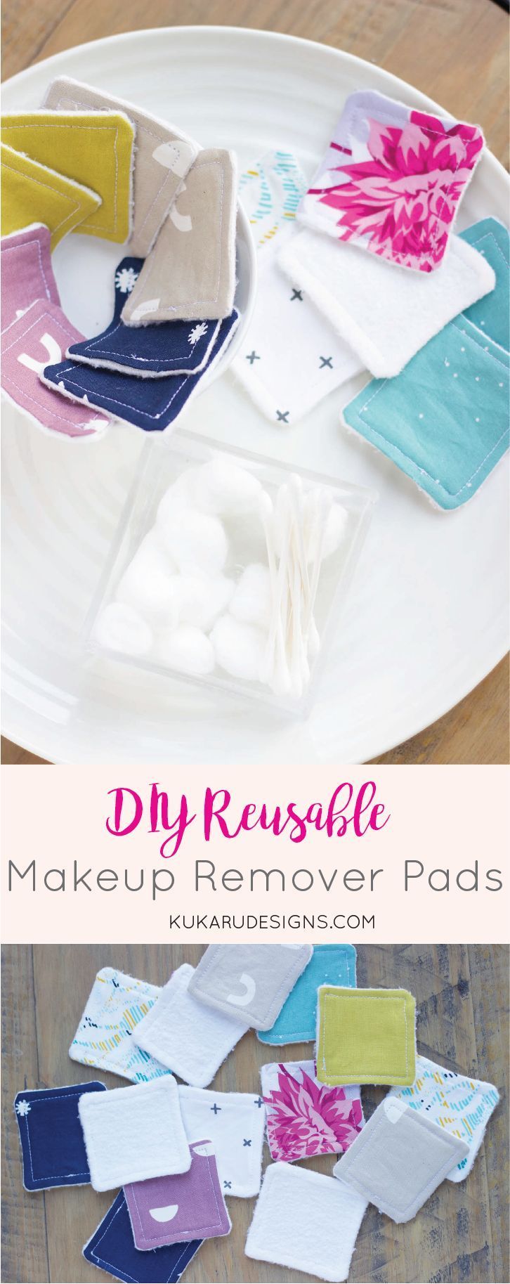 DIY Makeup Remover Pads: Reusable Face Wipes - DIY Makeup Remover Pads: Reusable Face Wipes -   18 beauty DIY sewing ideas