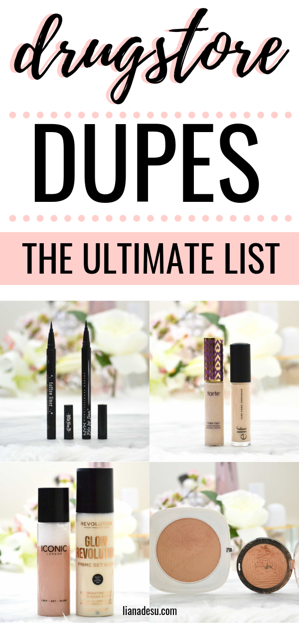 Best Drugstore Makeup Dupes - The Ultimate List - liana desu - Best Drugstore Makeup Dupes - The Ultimate List - liana desu -   18 beauty Products list ideas