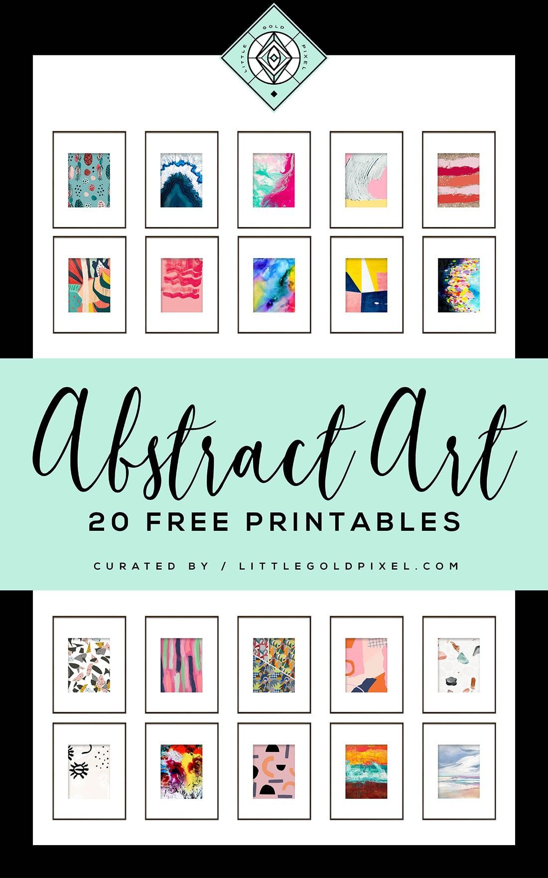 20 Free Abstract Art Printables for Your Gallery Walls • Little Gold Pixel - 20 Free Abstract Art Printables for Your Gallery Walls • Little Gold Pixel -   18 diy Art prints ideas