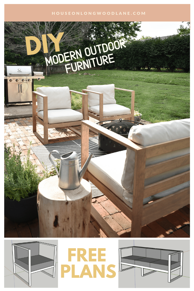 DIY Modern Outdoor Chairs - House On Longwood Lane - DIY Modern Outdoor Chairs - House On Longwood Lane -   18 diy Decoracion patio ideas
