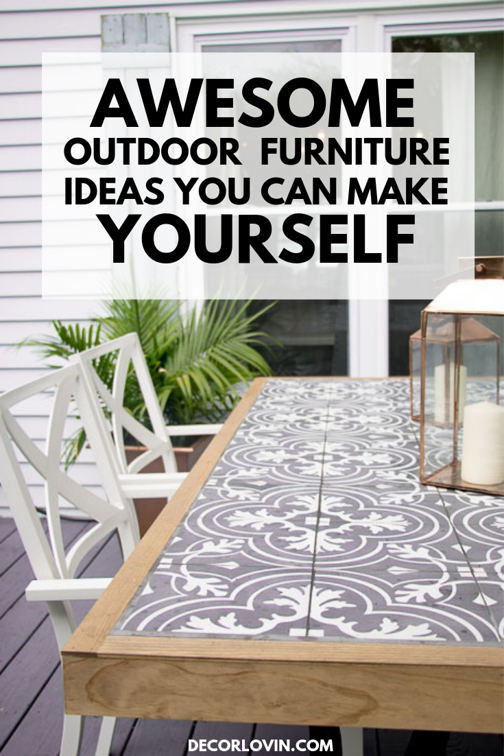 DIY Outdoor Furniture For Your Patio - DIY Outdoor Furniture For Your Patio -   18 diy Decoracion patio ideas