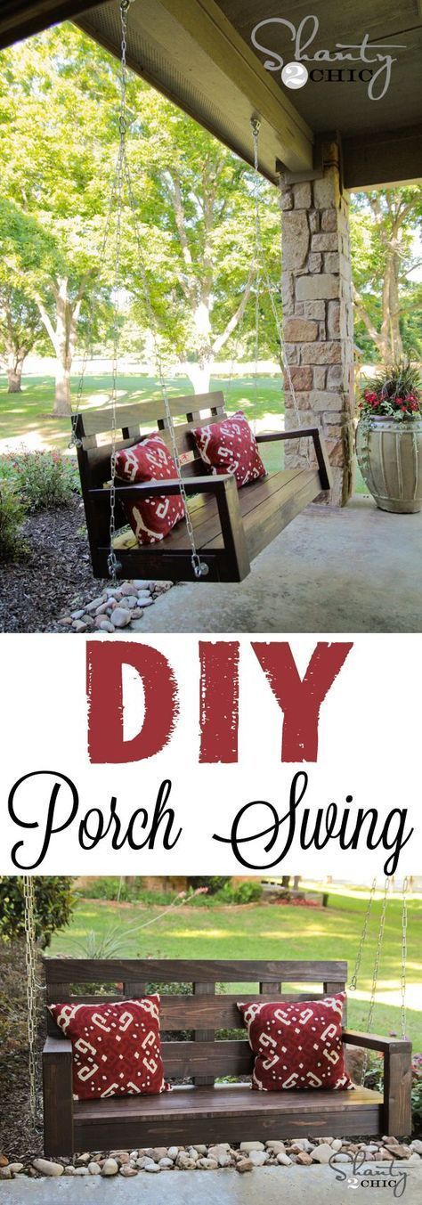 Porch Swing - DIY - Porch Swing - DIY -   18 diy Decoracion patio ideas