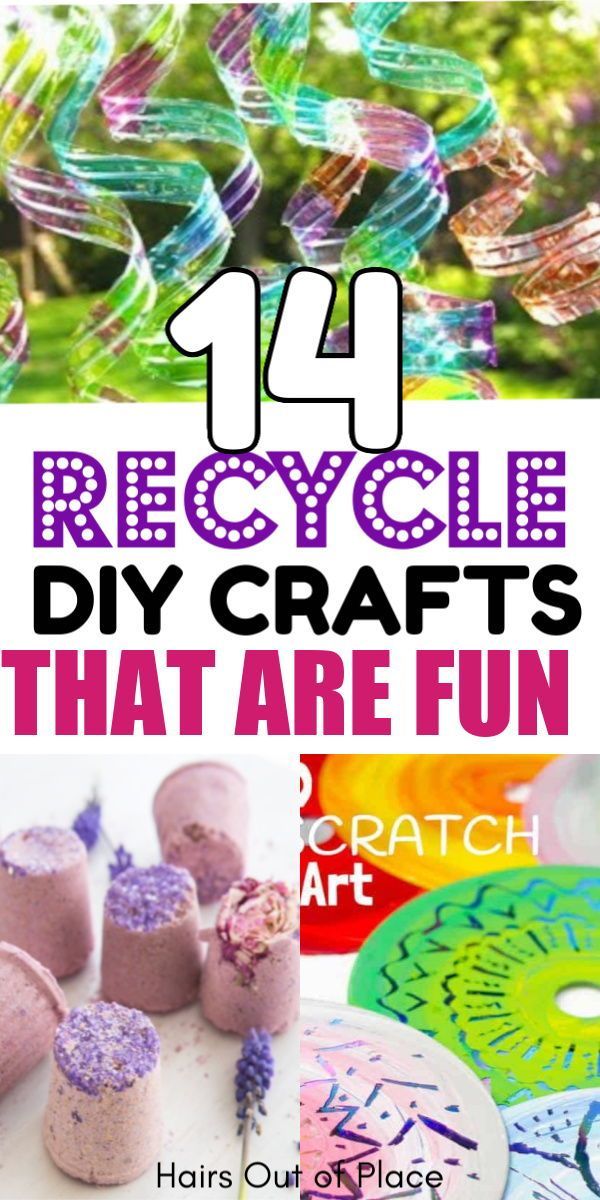 14 Genius Recycle Crafts You'll DIY For - 14 Genius Recycle Crafts You'll DIY For -   18 diy Easy recycle ideas