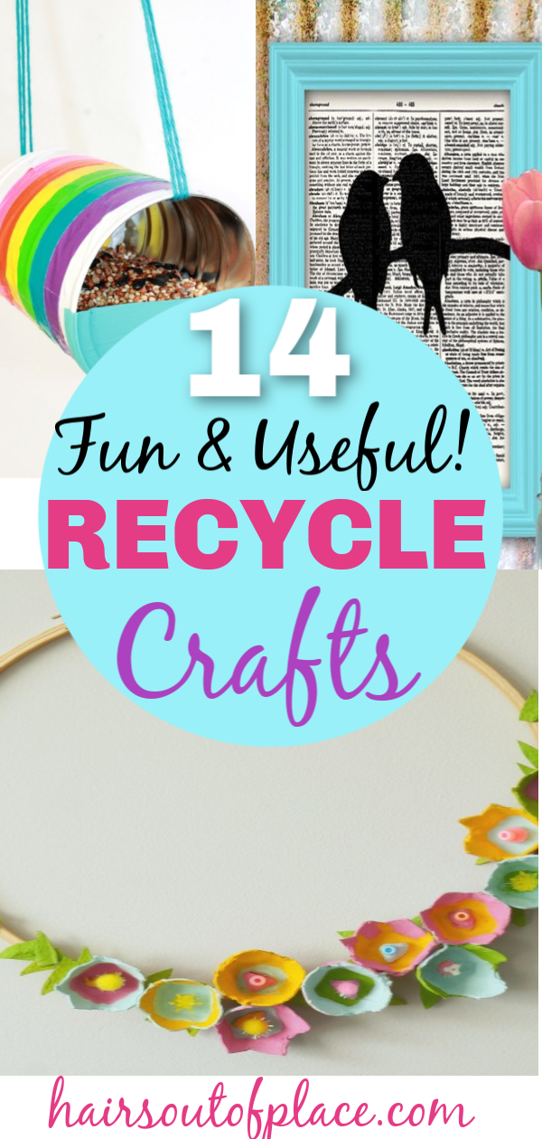 14 Recycle Crafts that are Useful and Fun - 14 Recycle Crafts that are Useful and Fun -   18 diy Easy recycle ideas