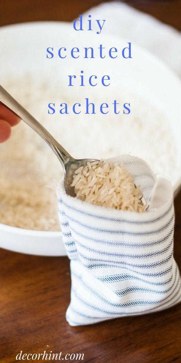 DIY Scented Sachets with Rice and Essential Oils - DIY Scented Sachets with Rice and Essential Oils -   18 diy Easy tutorials ideas