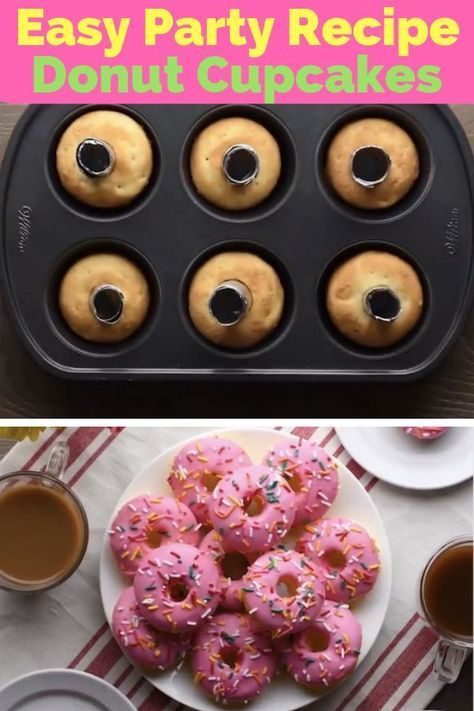 Easy Dessert Quick | Donut Cupcakes With Few Ingredients - Youtiful - Easy Dessert Quick | Donut Cupcakes With Few Ingredients - Youtiful -   18 diy Food party ideas