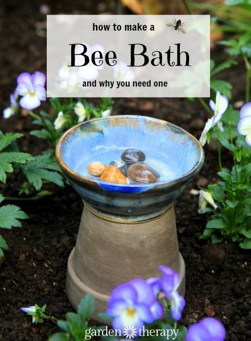Bee a Good Garden Host: Make a Bee Bath - Garden Therapy - Bee a Good Garden Host: Make a Bee Bath - Garden Therapy -   18 diy Garden flowers ideas