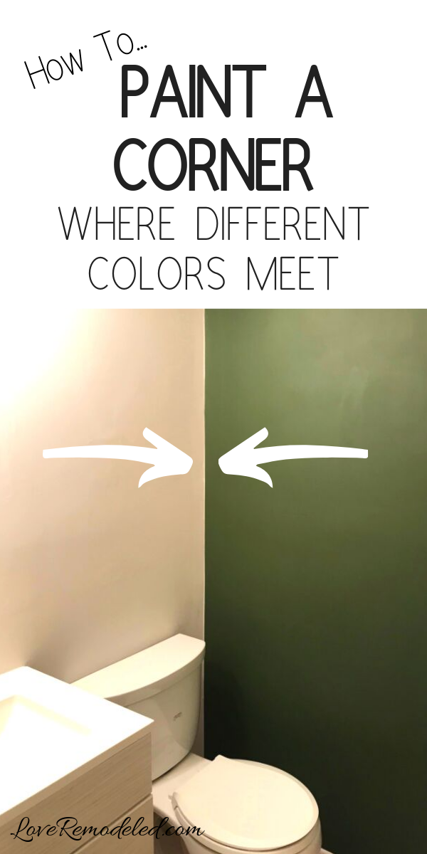 Paint a Corner Where Two Colors Meet - Paint a Corner Where Two Colors Meet -   18 diy House painting ideas