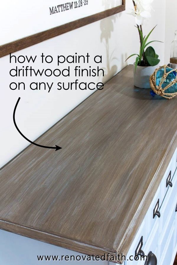 Three Easy Steps to a DIY Driftwood Finish on Any Surface - Three Easy Steps to a DIY Driftwood Finish on Any Surface -   18 diy House painting ideas