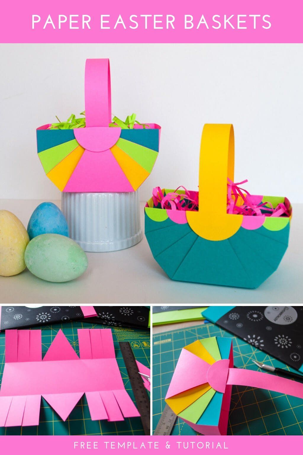 DIY Easter Basket Template (easy Easter crafts) - Merriment Design - DIY Easter Basket Template (easy Easter crafts) - Merriment Design -   18 diy Paper basket ideas