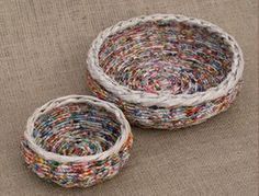 Weaving Baskets With Newspaper - Weaving Baskets With Newspaper -   18 diy Paper basket ideas