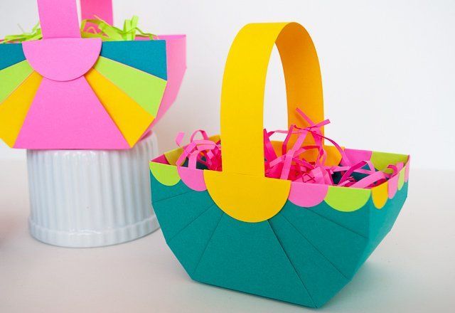 DIY Easter Basket Template (easy Easter crafts) - Merriment Design - DIY Easter Basket Template (easy Easter crafts) - Merriment Design -   18 diy Paper basket ideas