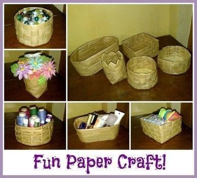 DIY Paper Baskets - DIY Paper Baskets -   18 diy Paper basket ideas