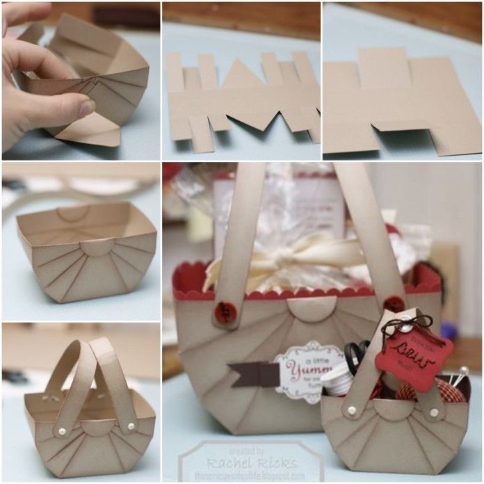 DIY Paper Storage or Gift Basket - DIY Paper Storage or Gift Basket -   18 diy Paper basket ideas