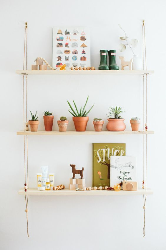 DIY Hanging Shelves That'll Turn You Into a Modern Minimalist - DIY Hanging Shelves That'll Turn You Into a Modern Minimalist -   18 diy Shelves nursery ideas