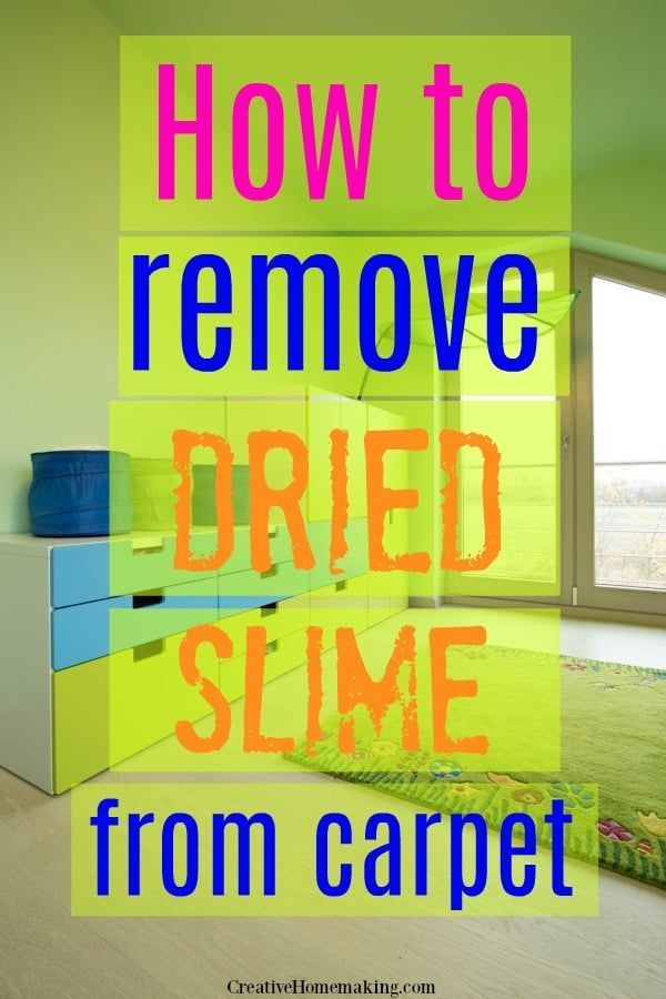 How to Get Dried Slime out of Carpet - Creative Homemaking - How to Get Dried Slime out of Carpet - Creative Homemaking -   18 diy Slime for cleaning ideas