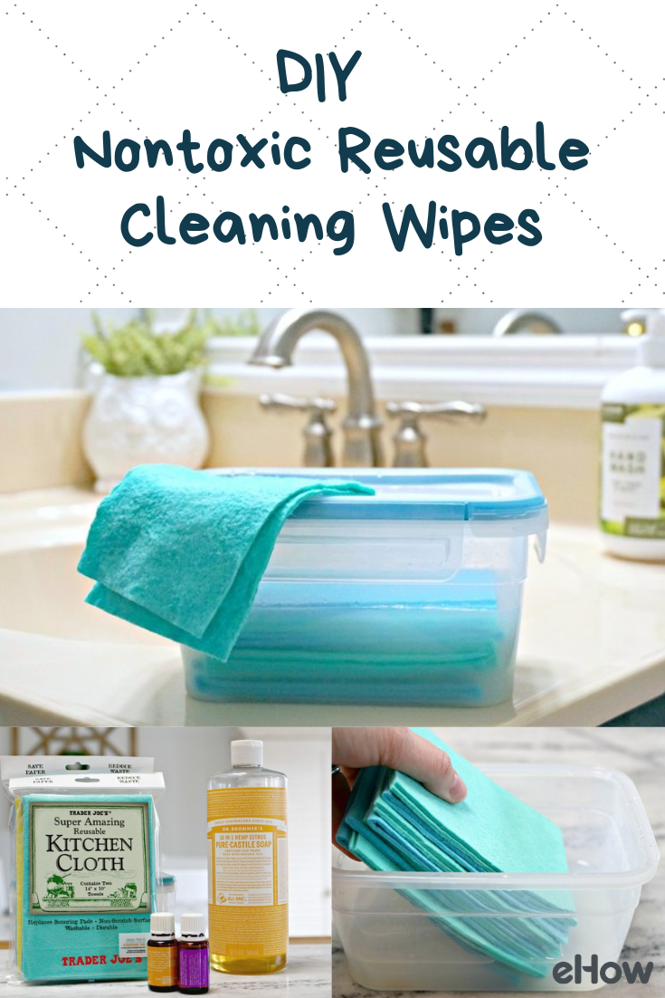 DIY Nontoxic Reusable Cleaning Wipes - DIY Nontoxic Reusable Cleaning Wipes -   18 diy Slime for cleaning ideas