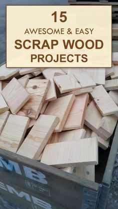 15 AWESOME & EASY Scrap Wood Projects - 15 AWESOME & EASY Scrap Wood Projects -   18 easy diy Projects ideas
