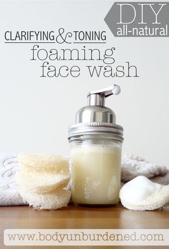 DIY All-Natural Toning & Clarifying Foaming Facewash - DIY All-Natural Toning & Clarifying Foaming Facewash -   19 beauty DIY skincare ideas