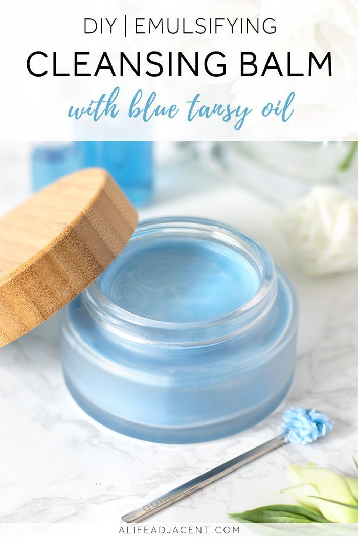 DIY Emulsifying Cleansing Balm with Blue Tansy Oil - DIY Emulsifying Cleansing Balm with Blue Tansy Oil -   19 beauty DIY skincare ideas