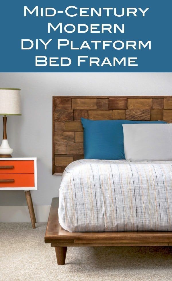 This DIY Platform Bed Frame is Beautiful and Modern - DIY Candy - This DIY Platform Bed Frame is Beautiful and Modern - DIY Candy -   19 diy Bed Frame mid century ideas