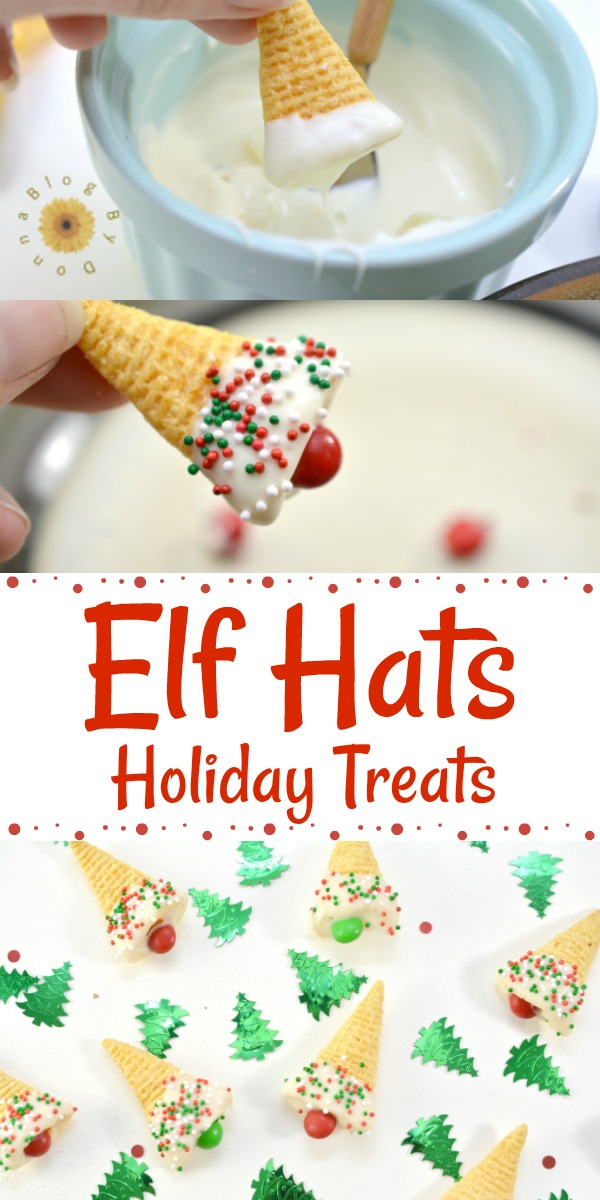 Elf Hats Holiday Treats Recipe for Christmas - Blog By Donna - Elf Hats Holiday Treats Recipe for Christmas - Blog By Donna -   19 diy Food christmas ideas