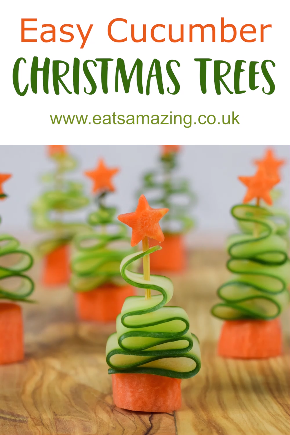 Easy Cucumber Christmas Trees Recipe - Easy Cucumber Christmas Trees Recipe -   19 diy Food for kids ideas