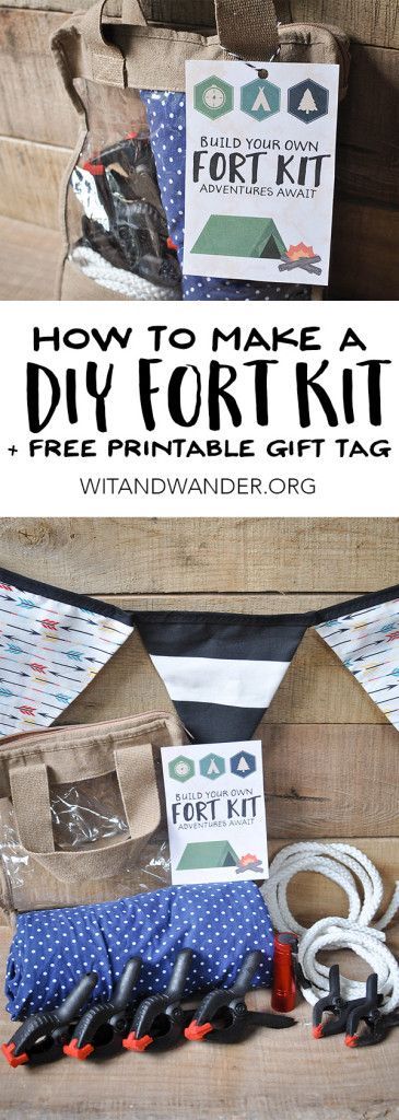 DIY Fort Kit with a Free Printable Gift Tag - Our Handcrafted Life - DIY Fort Kit with a Free Printable Gift Tag - Our Handcrafted Life -   19 diy Gifts for kids ideas