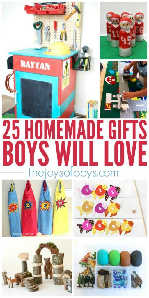25 Homemade Gifts Boys Will Love | Gift Ideas for Boys - 25 Homemade Gifts Boys Will Love | Gift Ideas for Boys -   19 diy Gifts for kids ideas