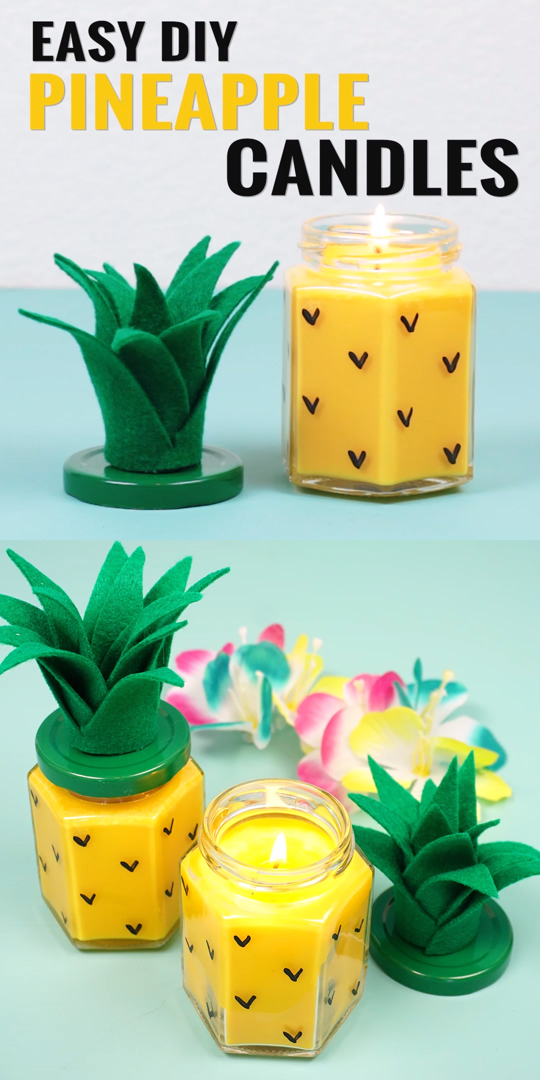 Easy DIY Pineapple Candles - Easy DIY Pineapple Candles -   19 diy gifts ideas