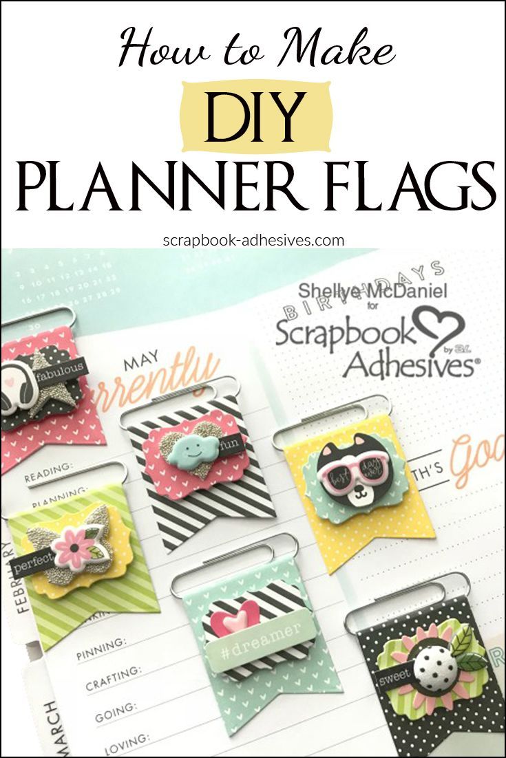 DIY Planner Flag Embellishments - Scrapbook Adhesives by 3L Blog - DIY Planner Flag Embellishments - Scrapbook Adhesives by 3L Blog -   19 diy Paper clips ideas
