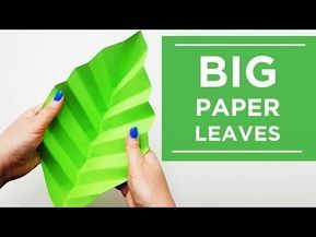 19 diy Paper leaves ideas