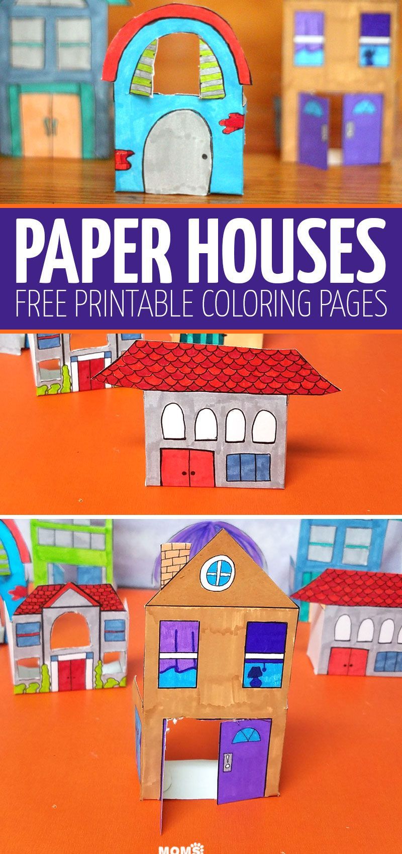 Print and Craft some Paper Houses - Print and Craft some Paper Houses -   19 diy Paper toy ideas