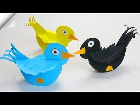 DIY paper toys | Easy paper birds - DIY paper toys | Easy paper birds -   19 diy Paper toy ideas