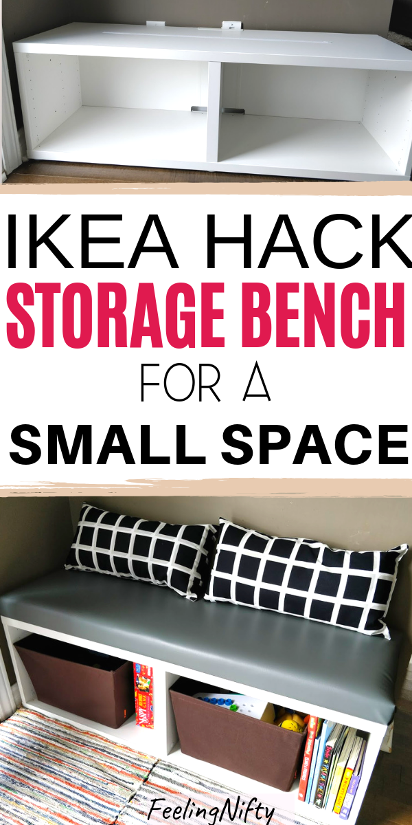 Easy Farmhouse DIY Storage Bench - IKEA HACK - Easy Farmhouse DIY Storage Bench - IKEA HACK -   19 diy Storage bench ideas