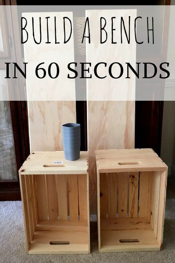 How To Build A DIY Bench in 60 Seconds - Cheater Method - How To Build A DIY Bench in 60 Seconds - Cheater Method -   19 diy Storage bench ideas