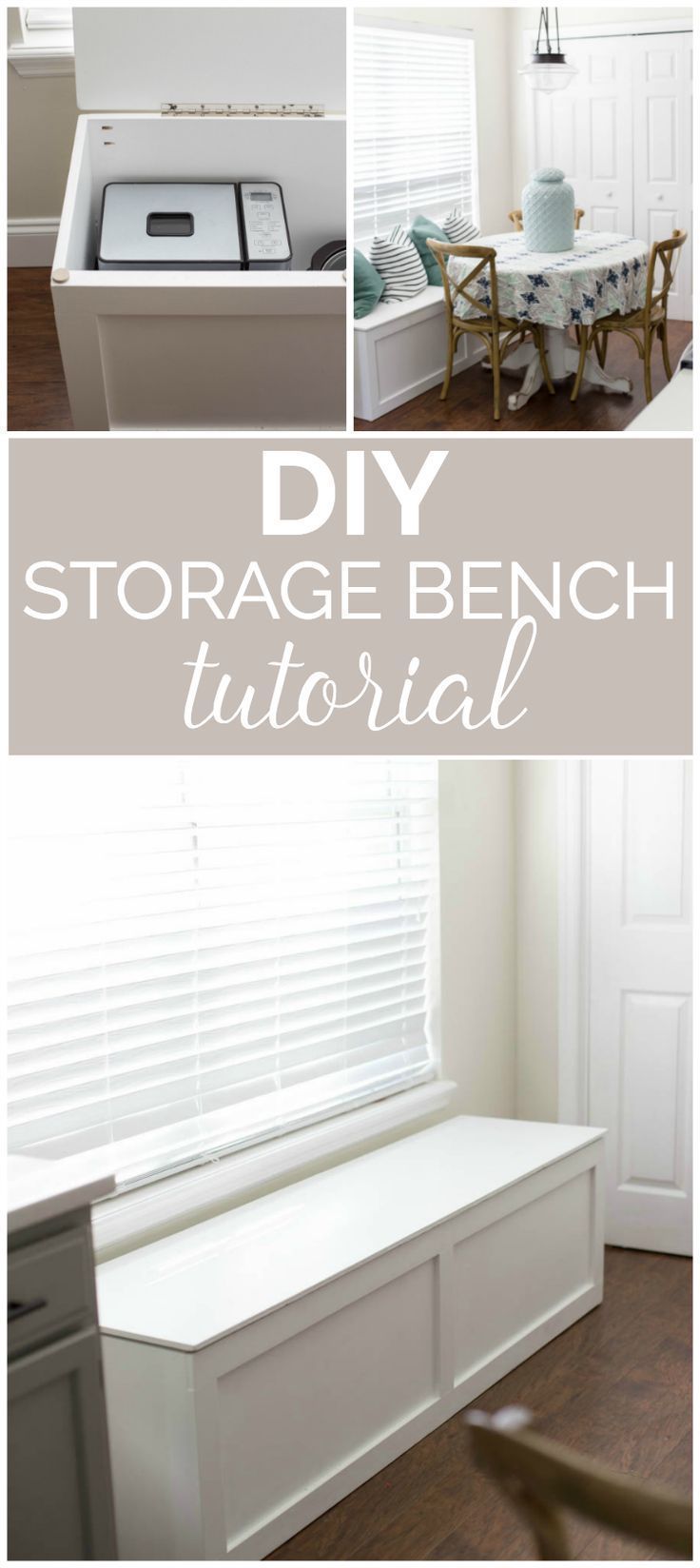 How to Build a Window Seat with Storage - DIY Tutorial - How to Build a Window Seat with Storage - DIY Tutorial -   19 diy Storage bench ideas