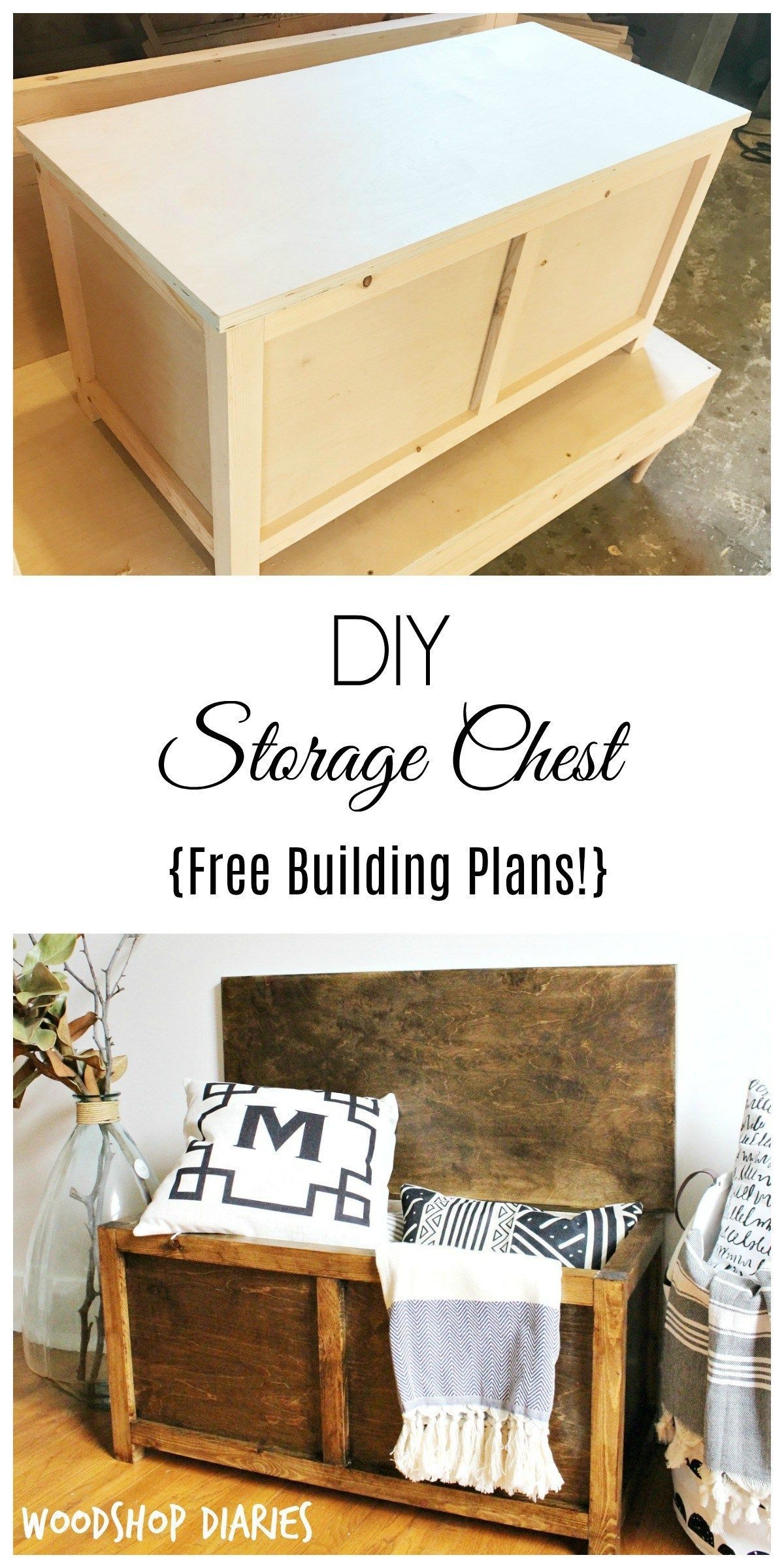 How to Build a Simple DIY Storage Chest - How to Build a Simple DIY Storage Chest -   19 diy Storage bench ideas
