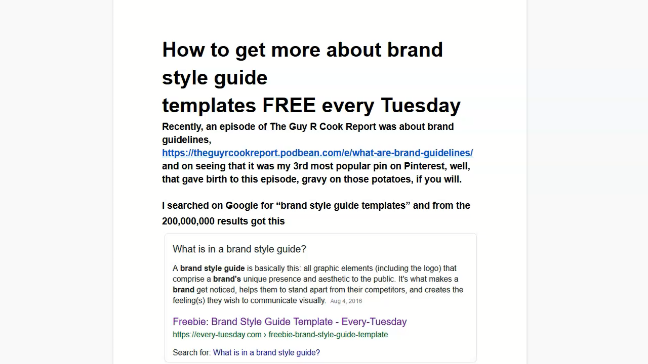 How to get more about brand style guide templates FREE every Tuesday - How to get more about brand style guide templates FREE every Tuesday -   21 style Guides videos ideas