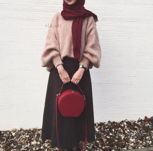 8 style Hijab hiver ideas