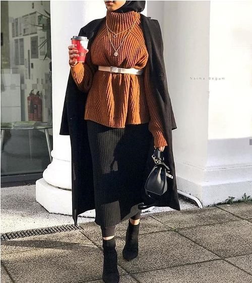 Coats trend with hijab styles - Coats trend with hijab styles -   8 style Hijab hiver ideas