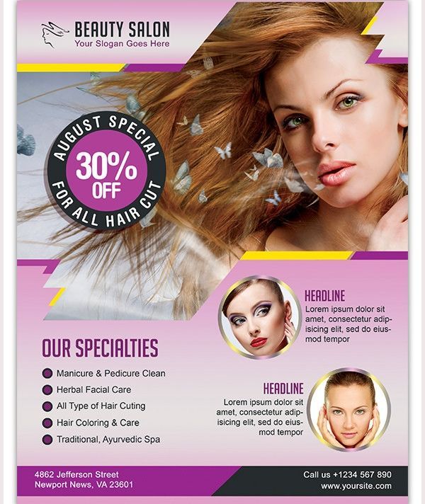 Hair Salon Flyer Templates - Hair Salon Flyer Templates -   9 beauty Products flyer ideas