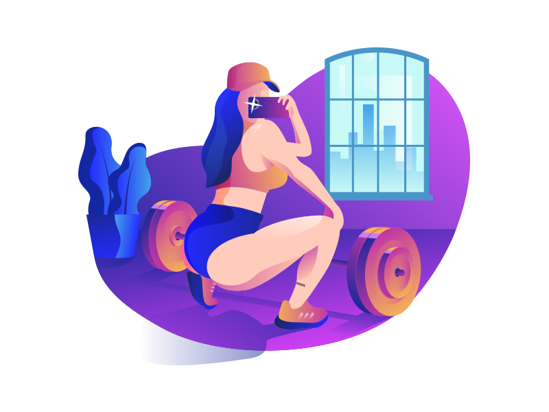 Fitness girl - Fitness girl -   9 fitness Illustration design ideas