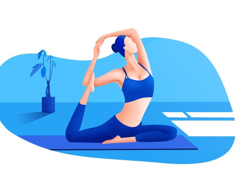 Yoga illustration - Yoga illustration -   9 fitness Illustration design ideas