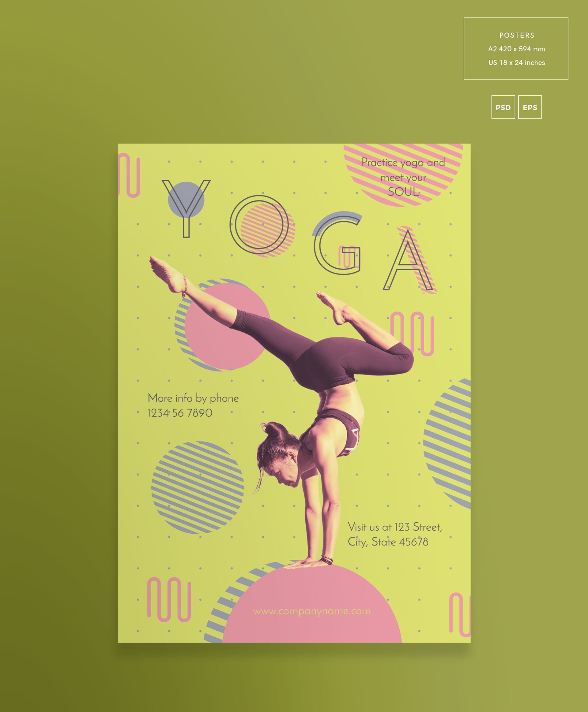 Yoga Modern and Creative Design Templates - Yoga Modern and Creative Design Templates -   9 fitness Illustration design ideas